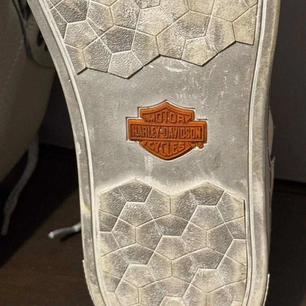 Harley-Davidson  Men's Bateman Waterproof Riding Shoes Cream Leather 8.5M D93630